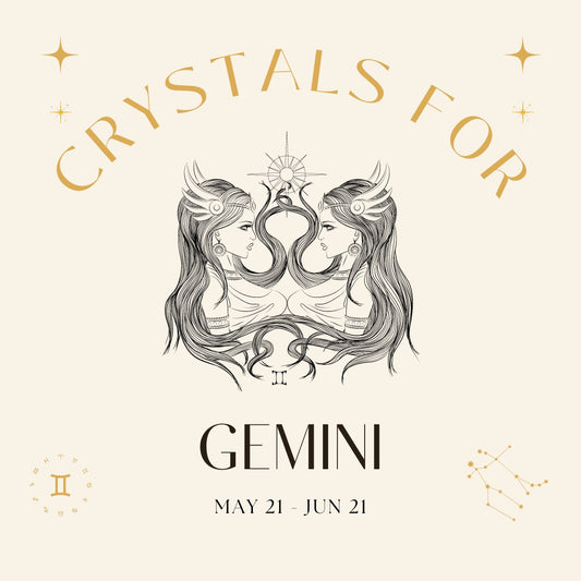 Gemini Gems: Navigating the Stars with Clear Quartz, Moonstone, and Hematite