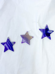 Agate Star Christmas Tree Ornament | Purple