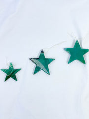 Agate Star Christmas Tree Ornament | Green