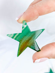 Agate Star Christmas Tree Ornament | Green