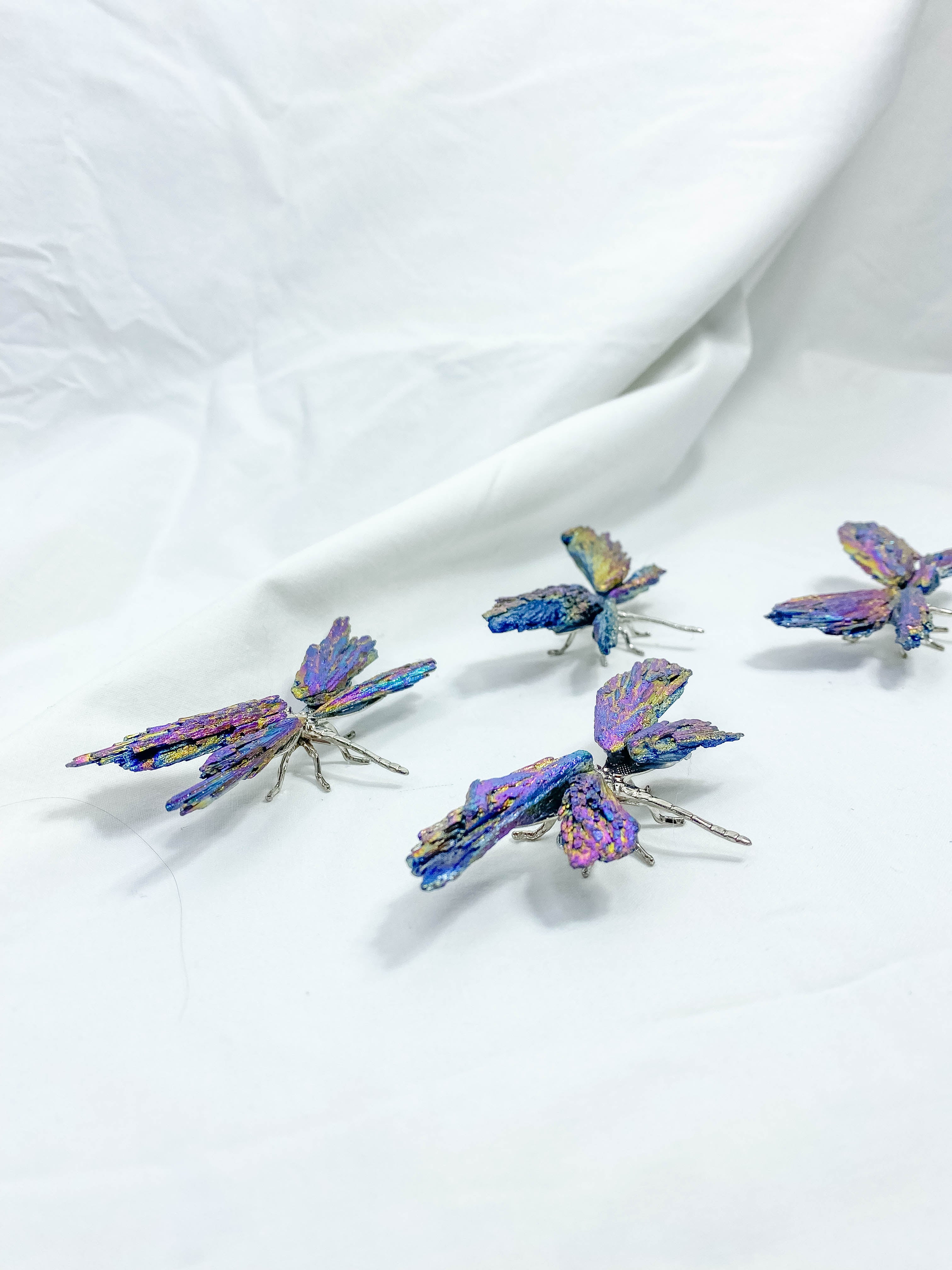 Kyanite Rainbow Aura Dragonfly