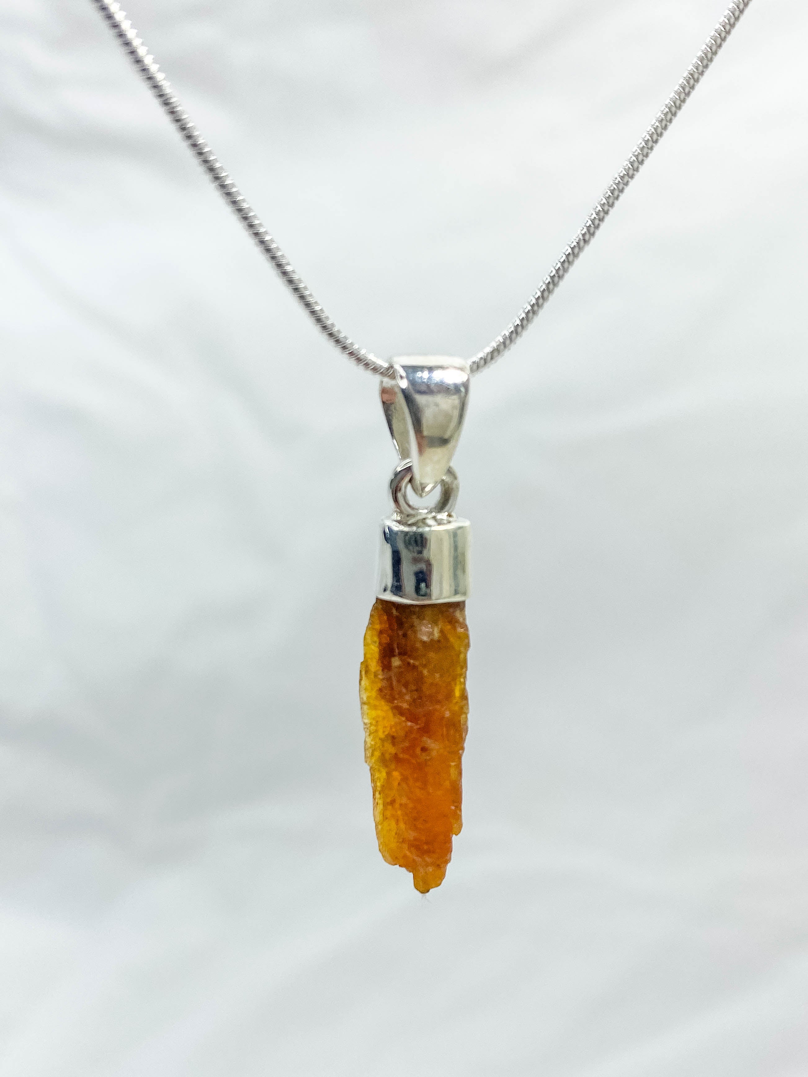 Orange Kyanite Natural Necklace