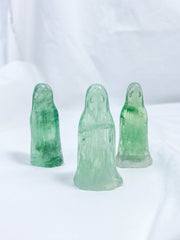 Green Fluorite Ghost Carving