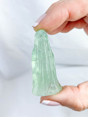 Green Fluorite Ghost Carving