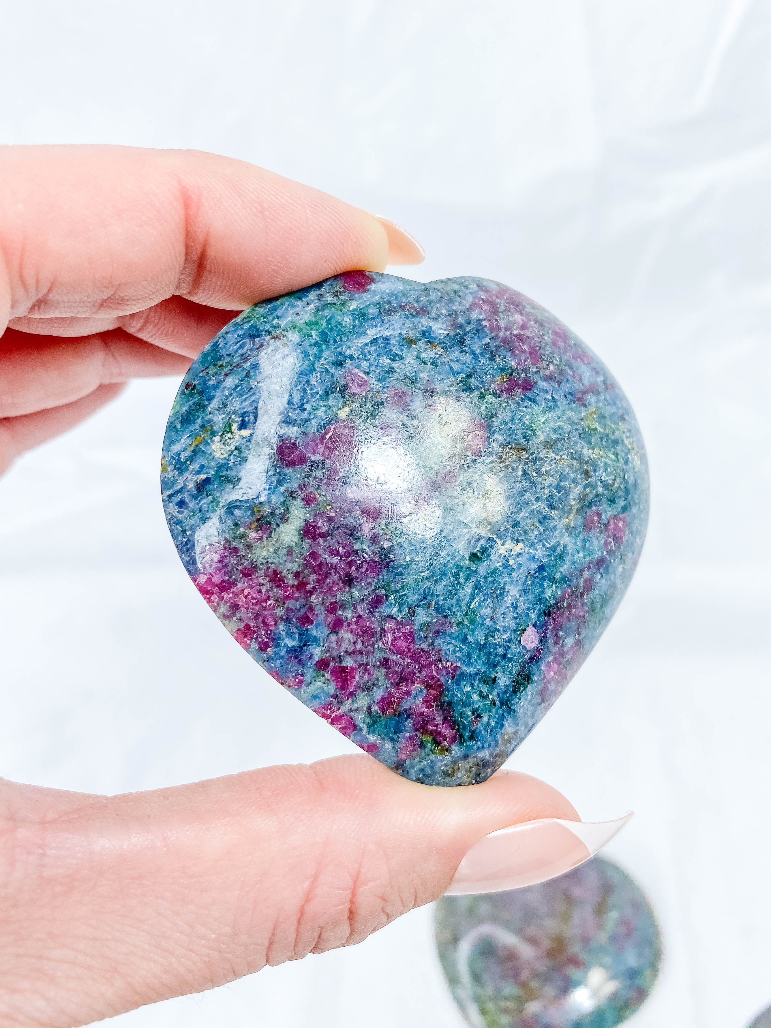 Ruby Kyanite Heart | Large