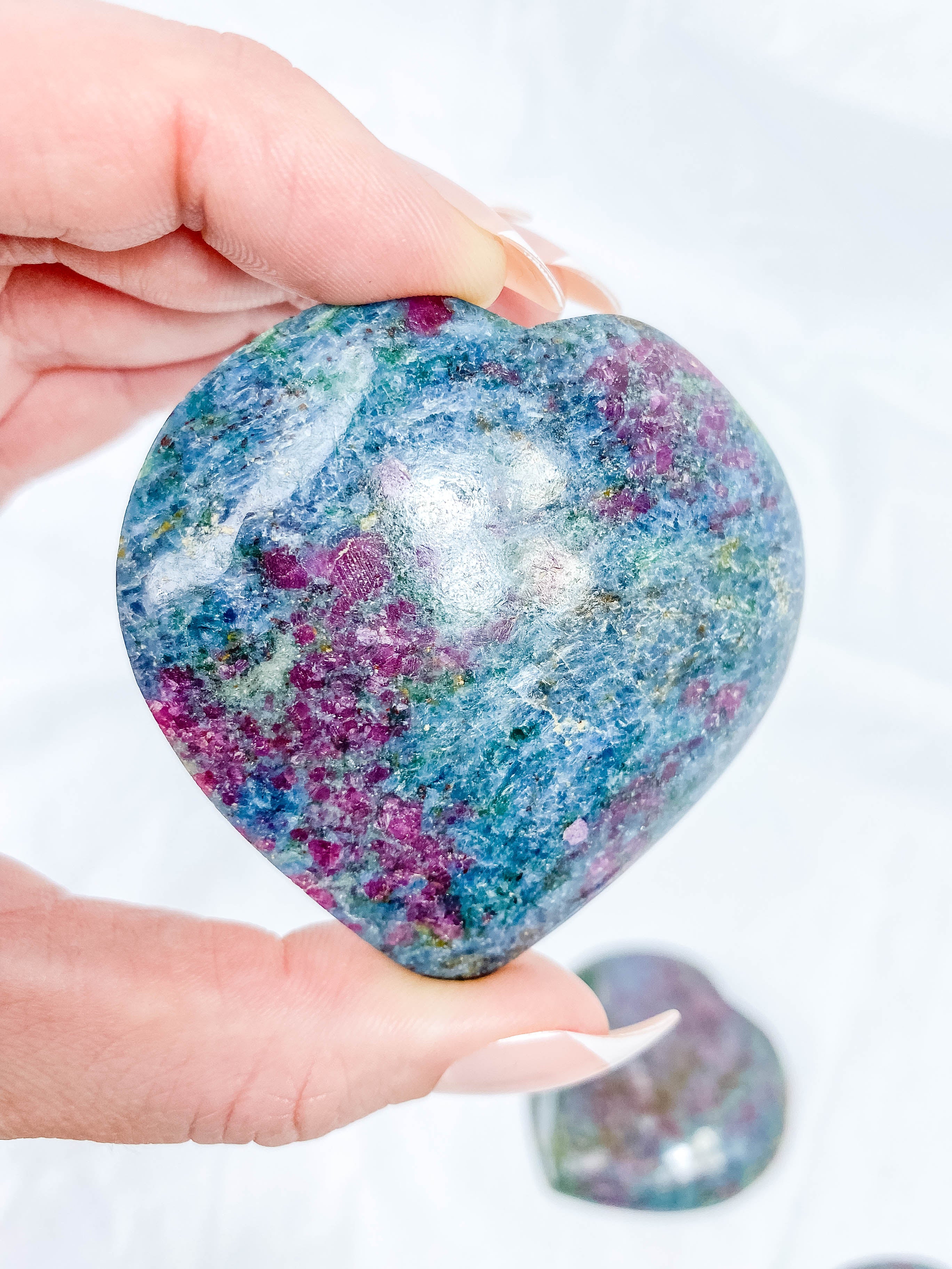 Ruby Kyanite Heart | Large