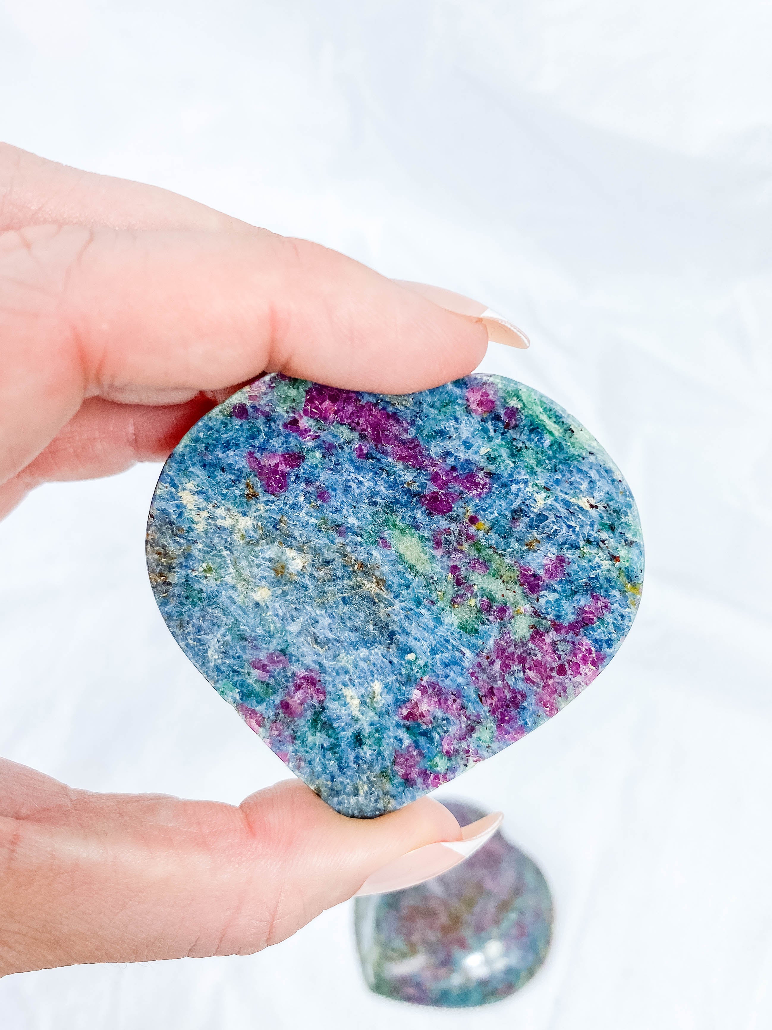 Ruby Kyanite Heart | Large