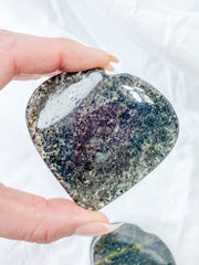 Black Rutile Heart | Large