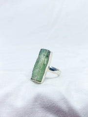 Green Kyanite Sterling Silver Ring