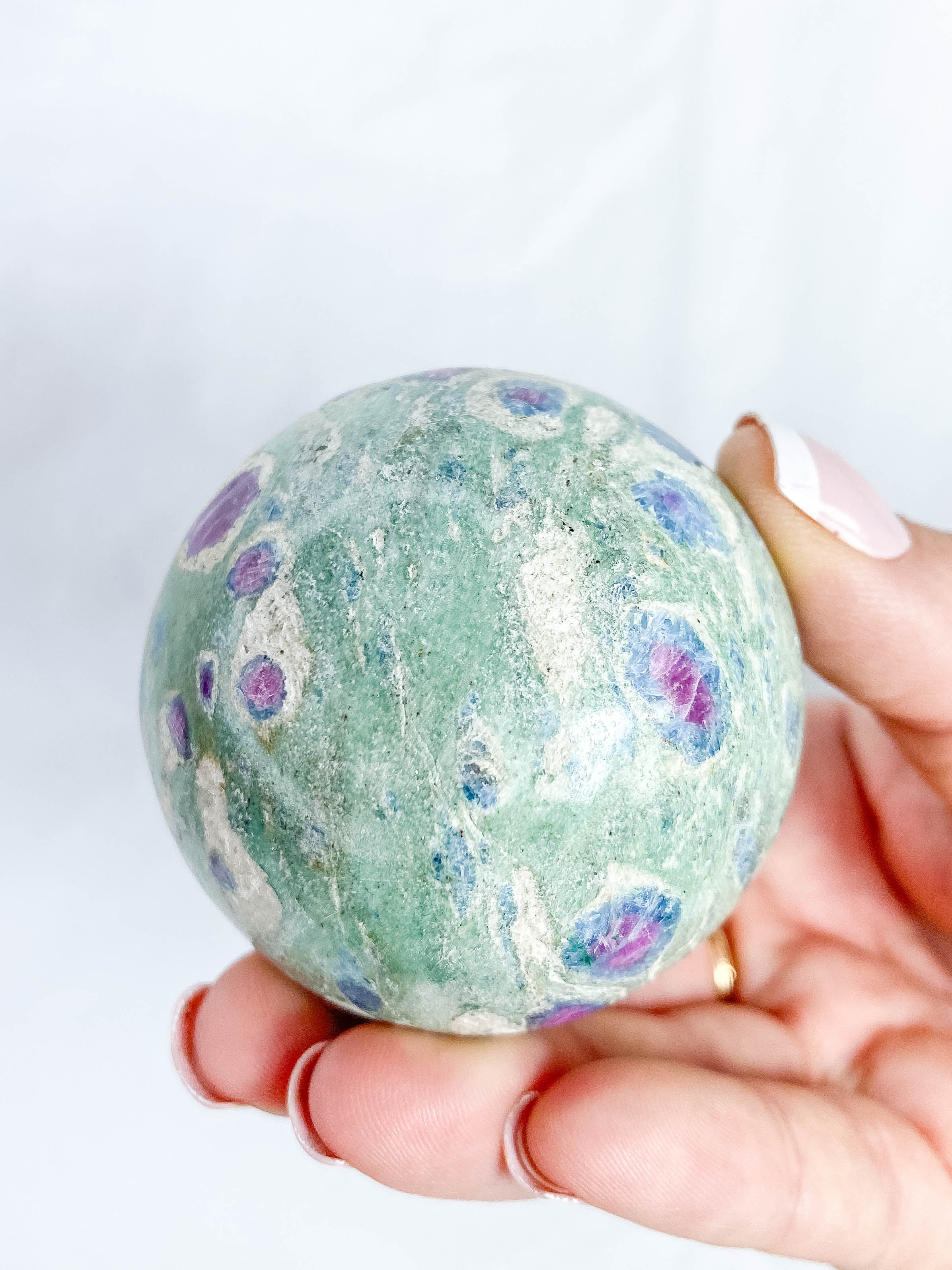 Ruby Fuchsite Sphere 288g