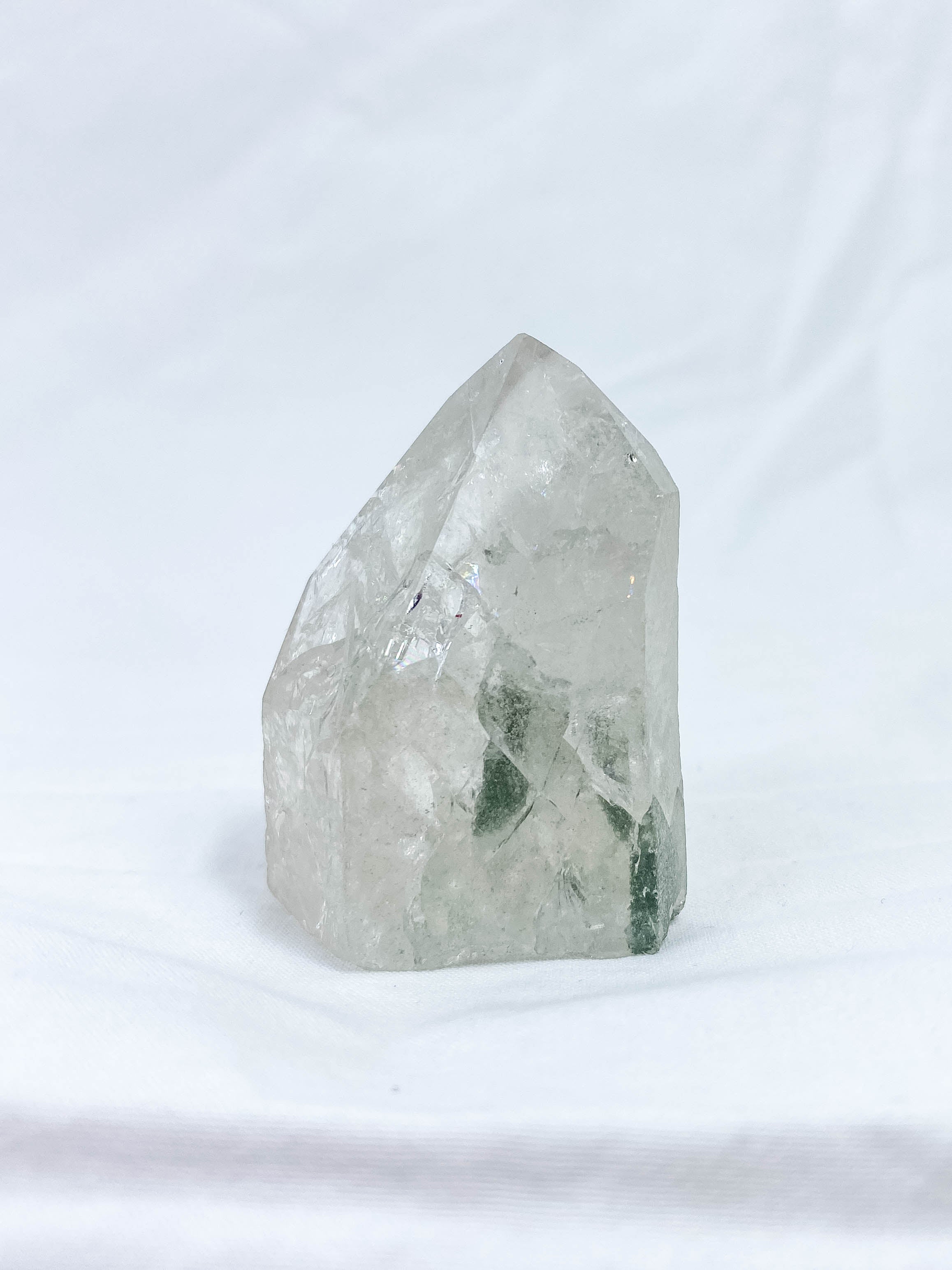 Fire and Ice Polished Point with Chlorite 66g