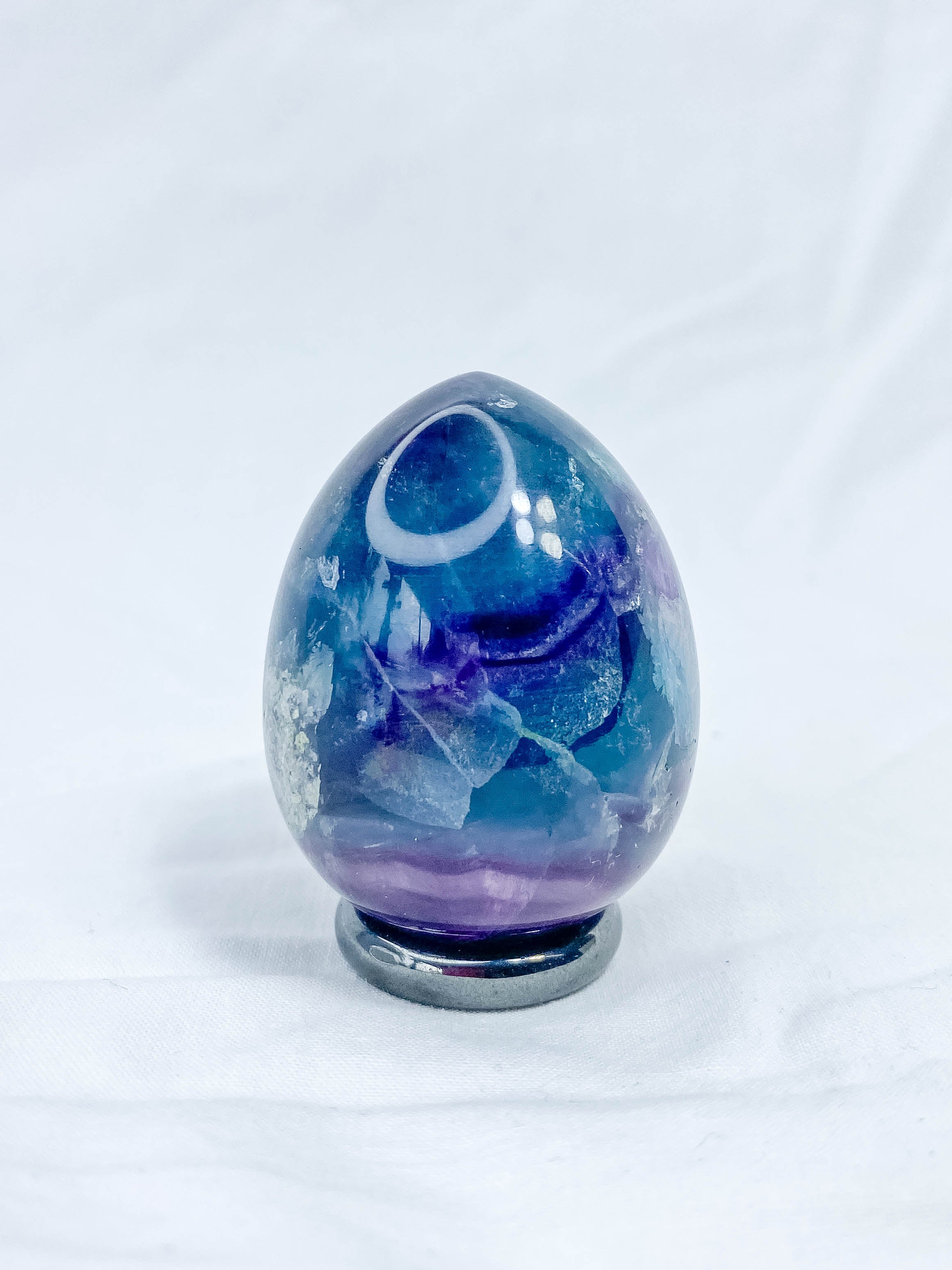 Fluorite Multi Color Egg 113g