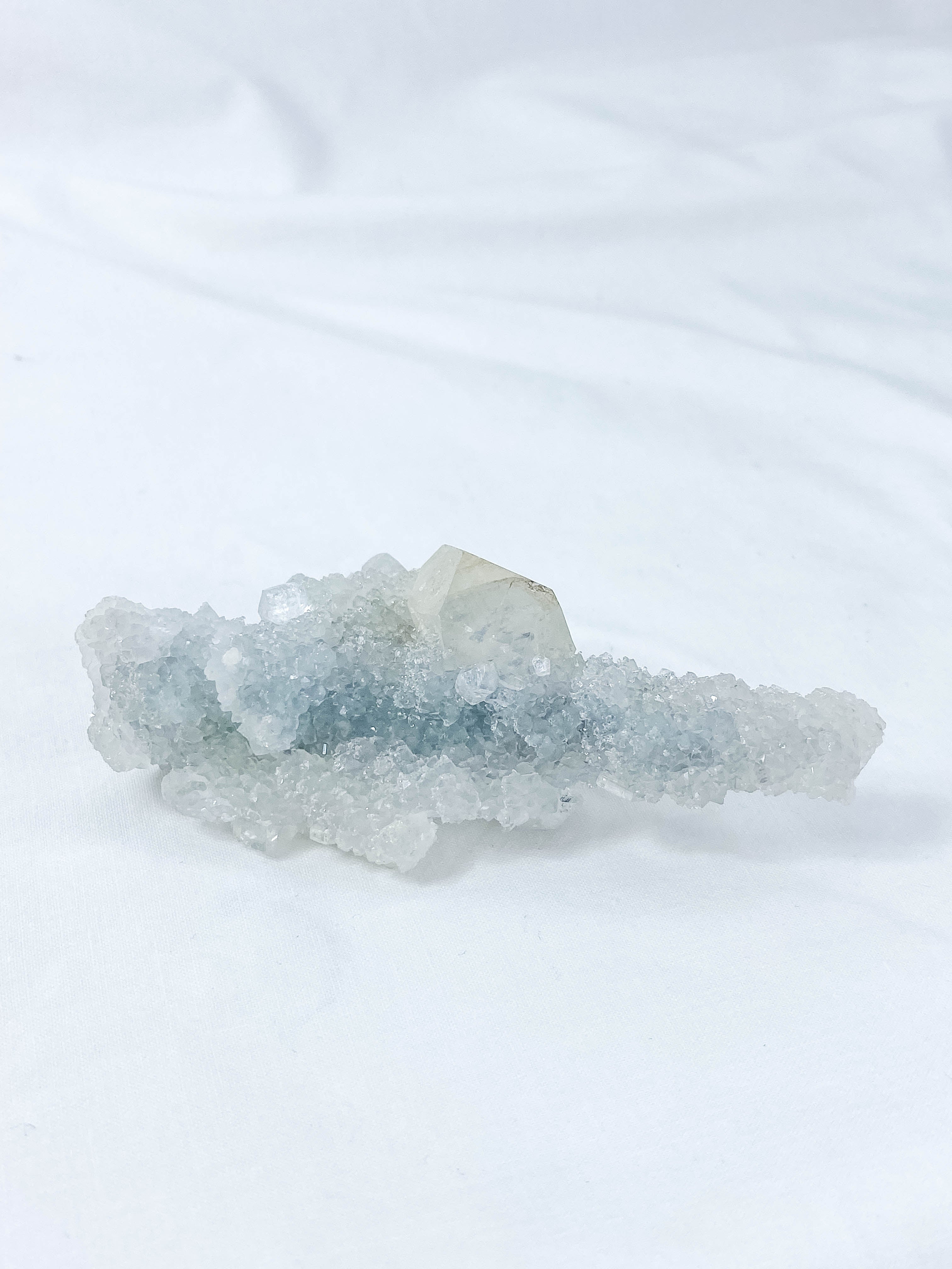 Glass Apophyllite Cluster 76g