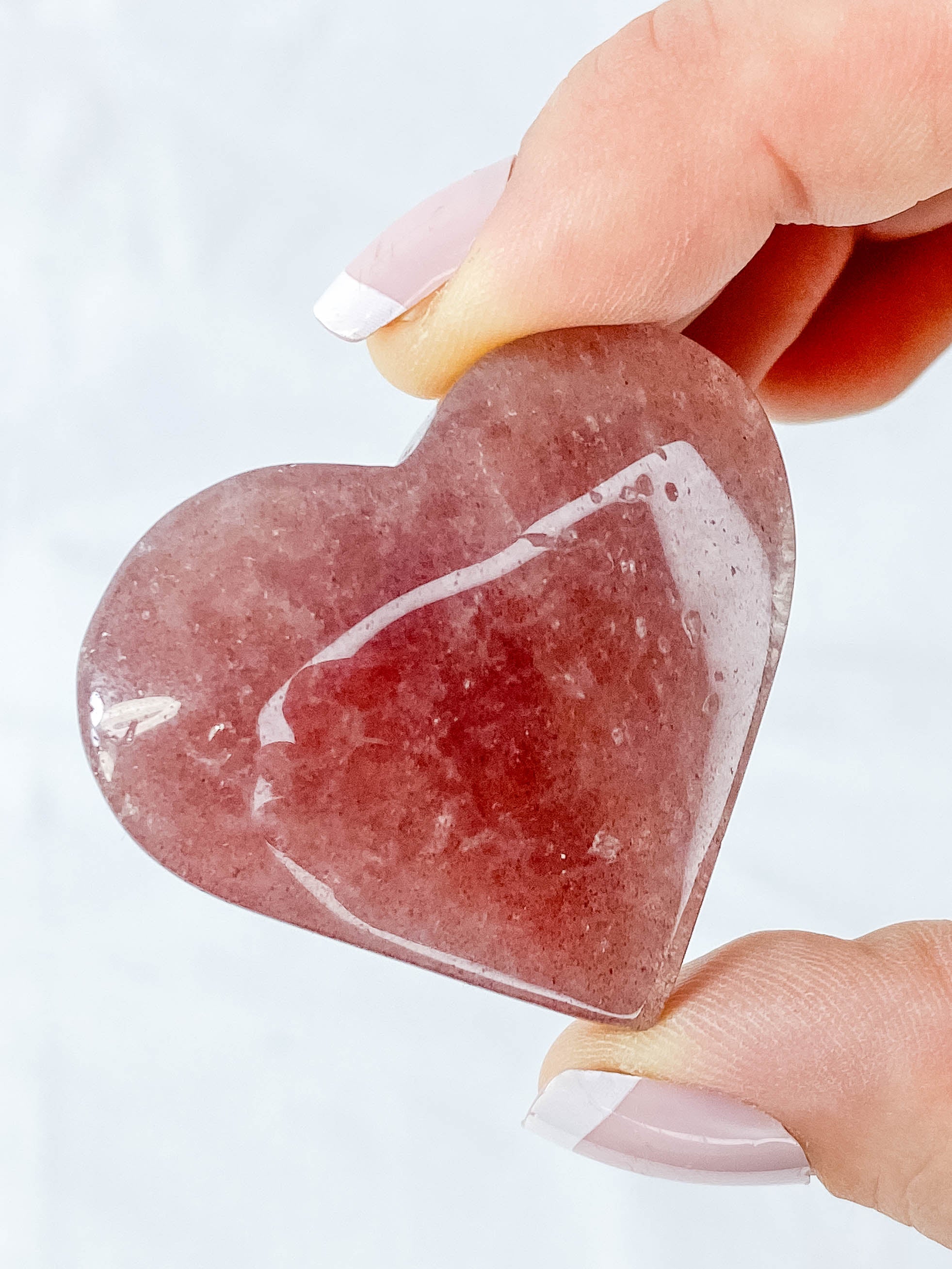 Strawberry Quartz Heart | Small