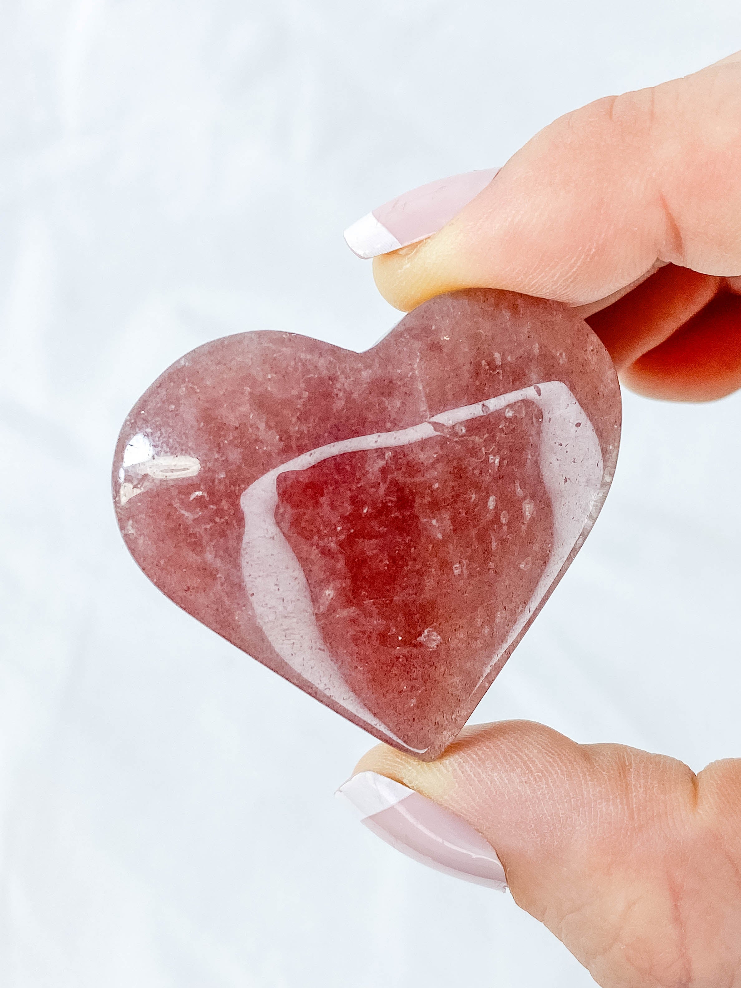 Strawberry Quartz Heart | Small