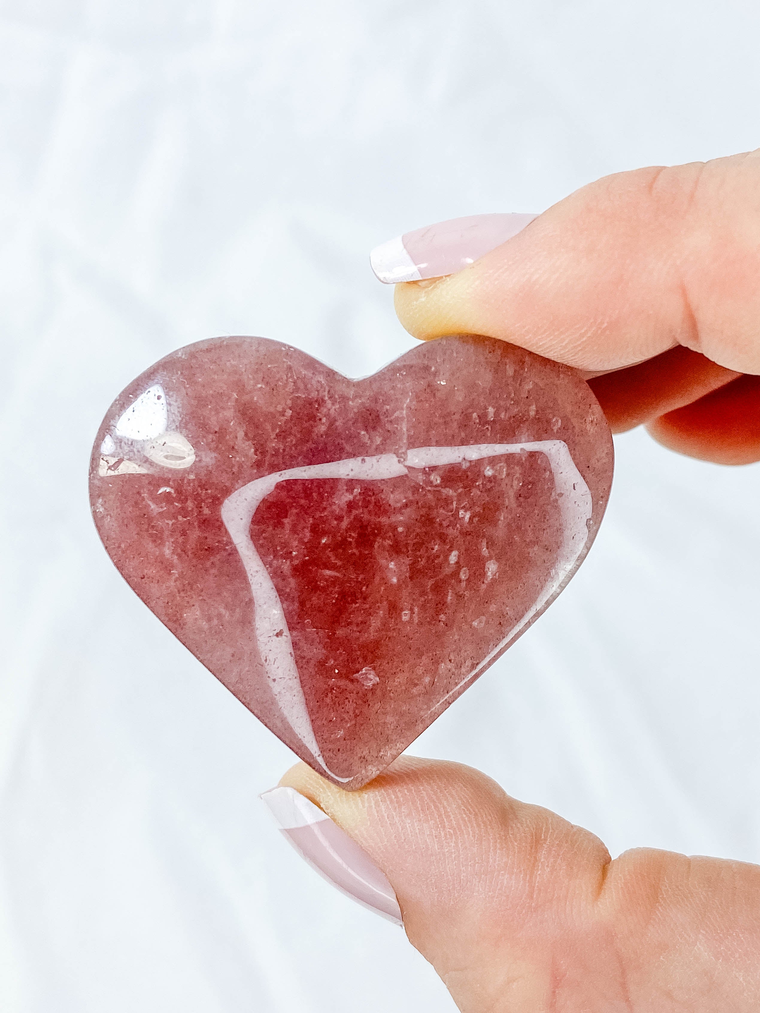 Strawberry Quartz Heart | Small