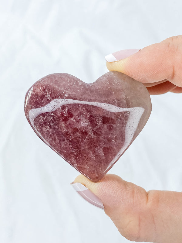 Strawberry Quartz Heart | Medium