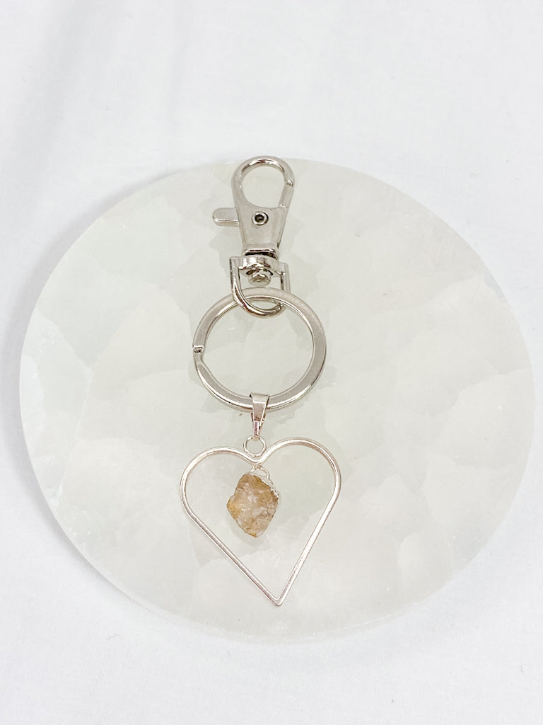 Love Crystals Keyring Rose Quartz