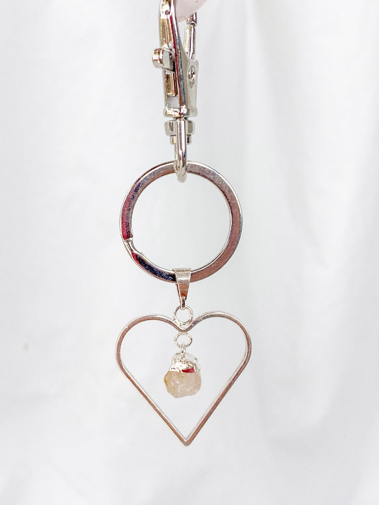 Love Crystals Keyring Rose Quartz