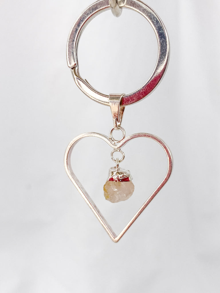 Love Crystals Keyring Rose Quartz