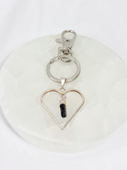 Love Crystals Keyring Black Tourmaline