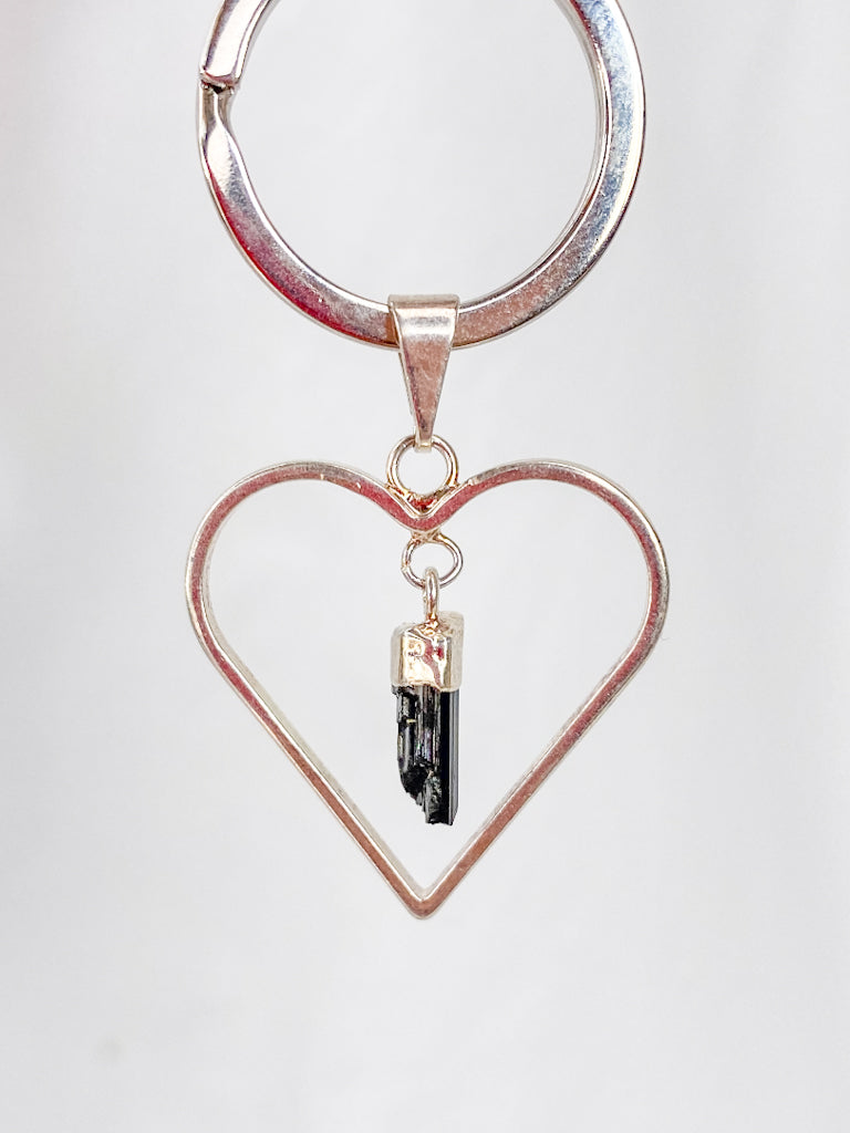 Love Crystals Keyring Black Tourmaline