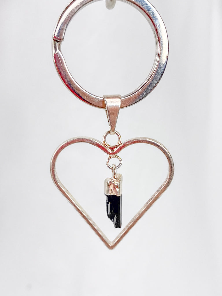 Love Crystals Keyring Black Tourmaline