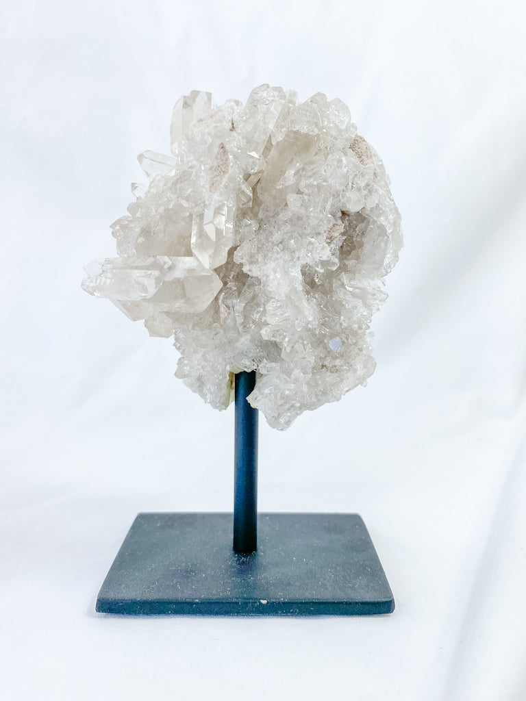 Clear Quartz Cluster on Stand 340g