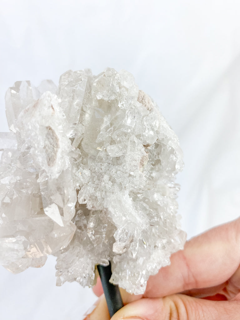 Clear Quartz Cluster on Stand 340g