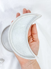 New Moon Ceramic Crystal Dish