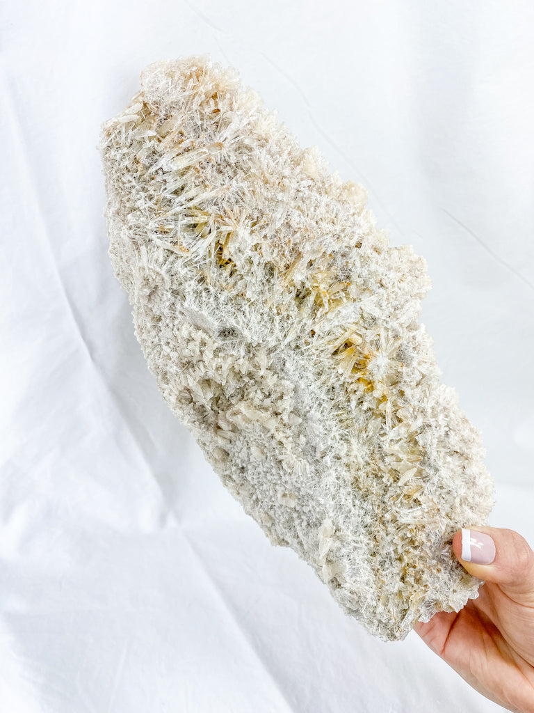 Gypsum Calcite Cluster Mineral Specimen 1kg