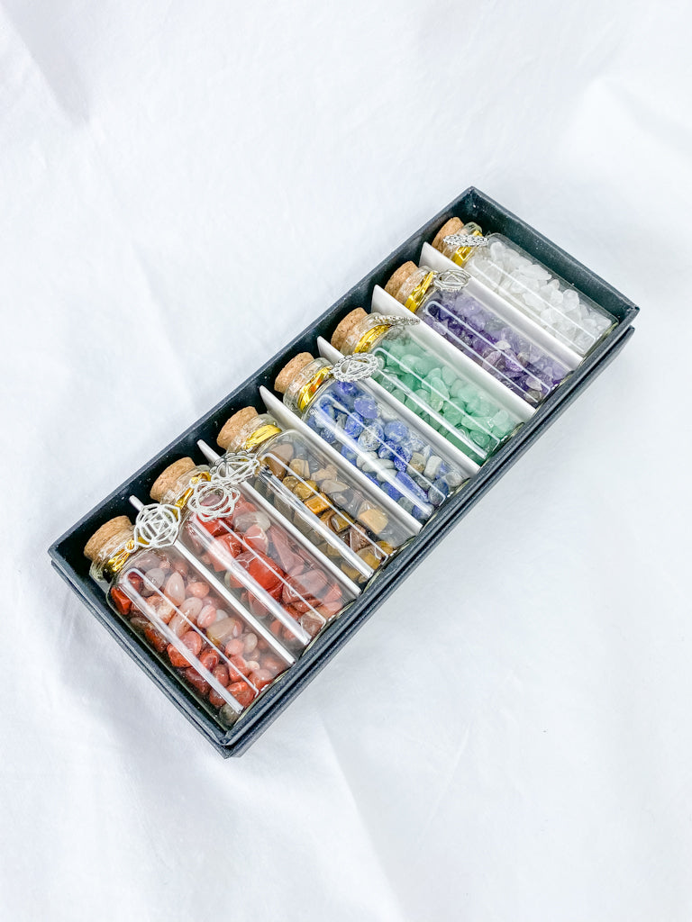 Chakra Chips Bottle Set