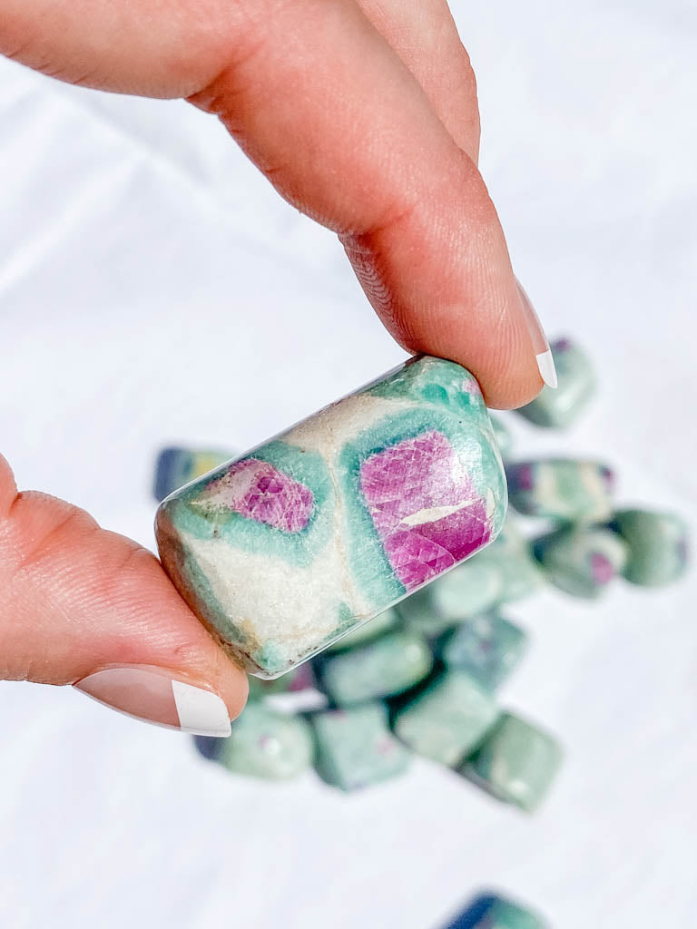 Ruby Fuchsite Tumbles | Medium