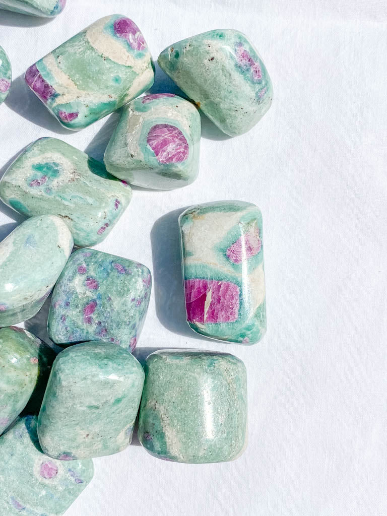 Ruby Fuchsite Tumbles | Medium