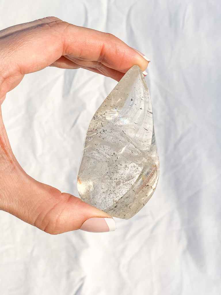 Clear Quartz with Inclusion Flame 153g