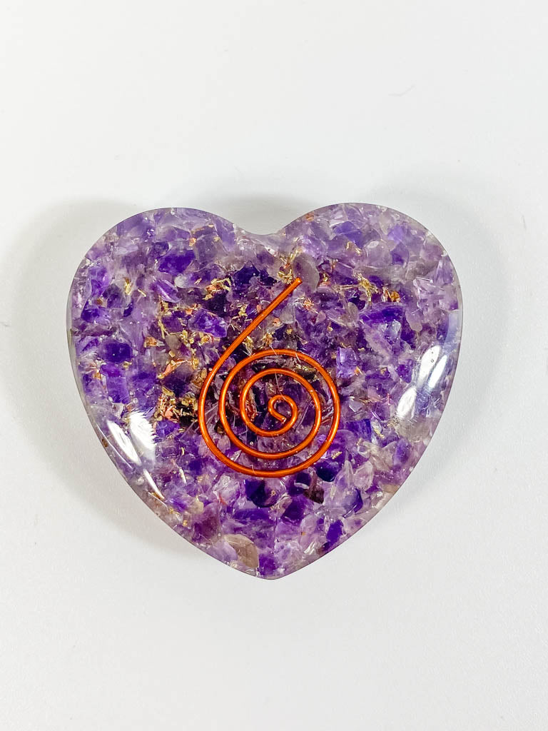 Orgonite Heart Amethyst | Medium