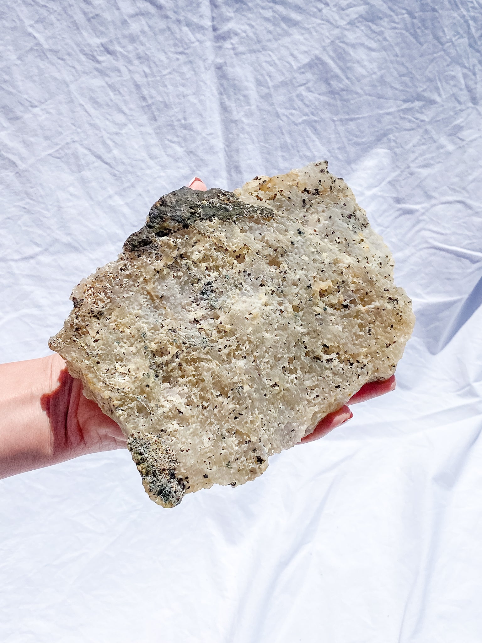 Coral Quartz Cluster with Druzy and Inclusions 1.1kg