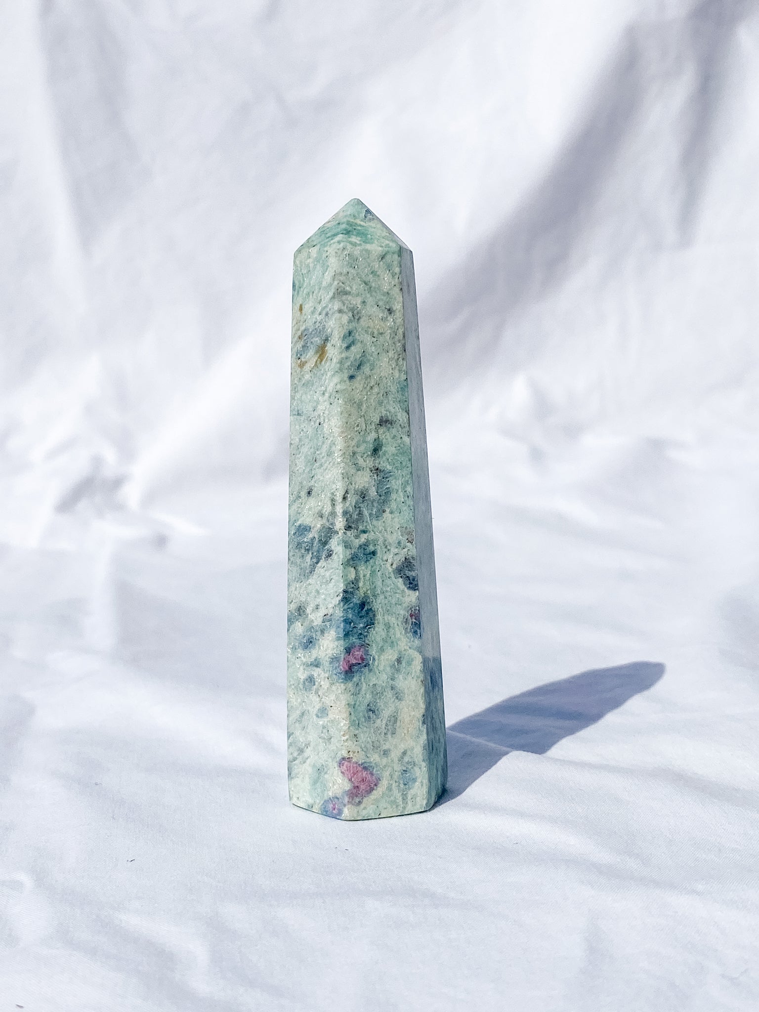 Ruby Fuchsite Polished Point 95g