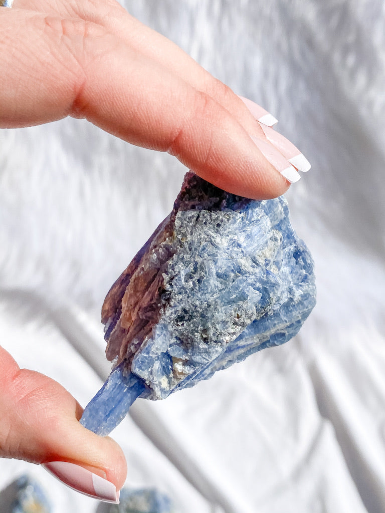 Blue Kyanite with Mica and Quartz Natural | Medium