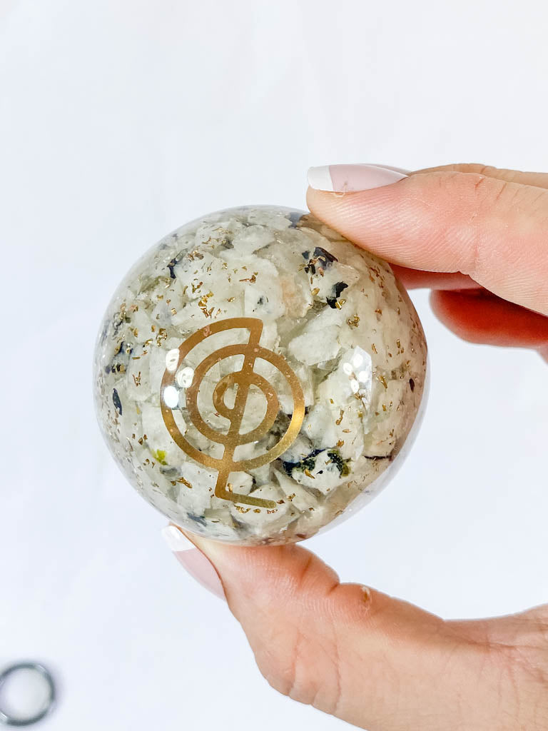 Orgonite Moonstone Sphere | X Large