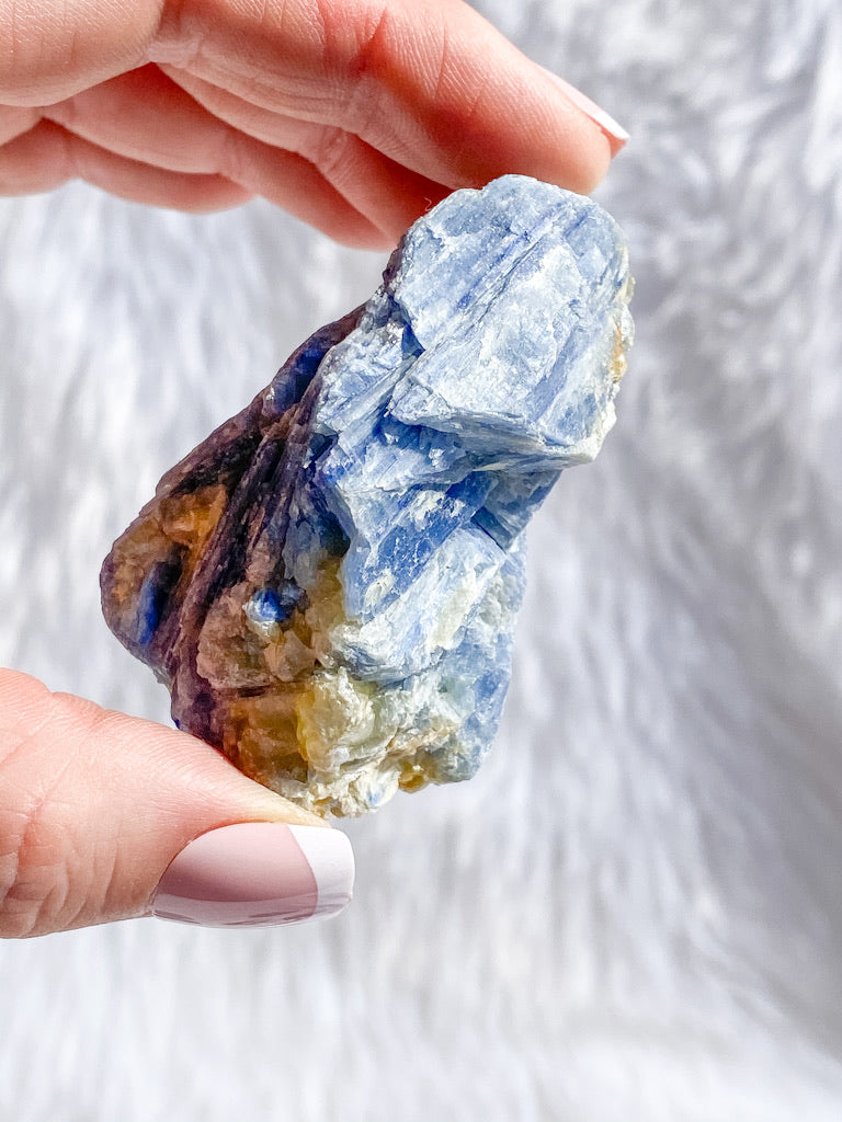 Blue Kyanite with Mica and Quartz Natural | Large