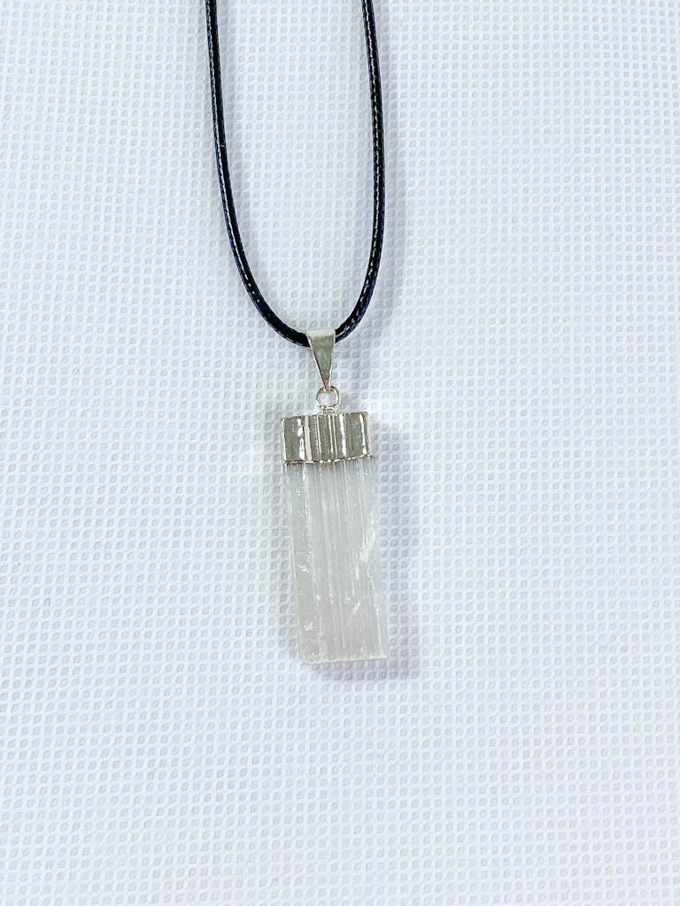 Vitality Pendant Natural Selenite