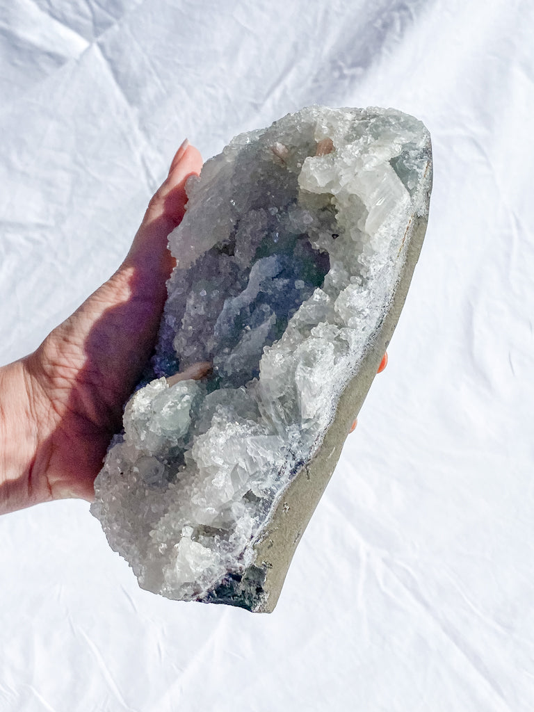 Chalcedony with Inclusions CutBase Cluster 1.8kg