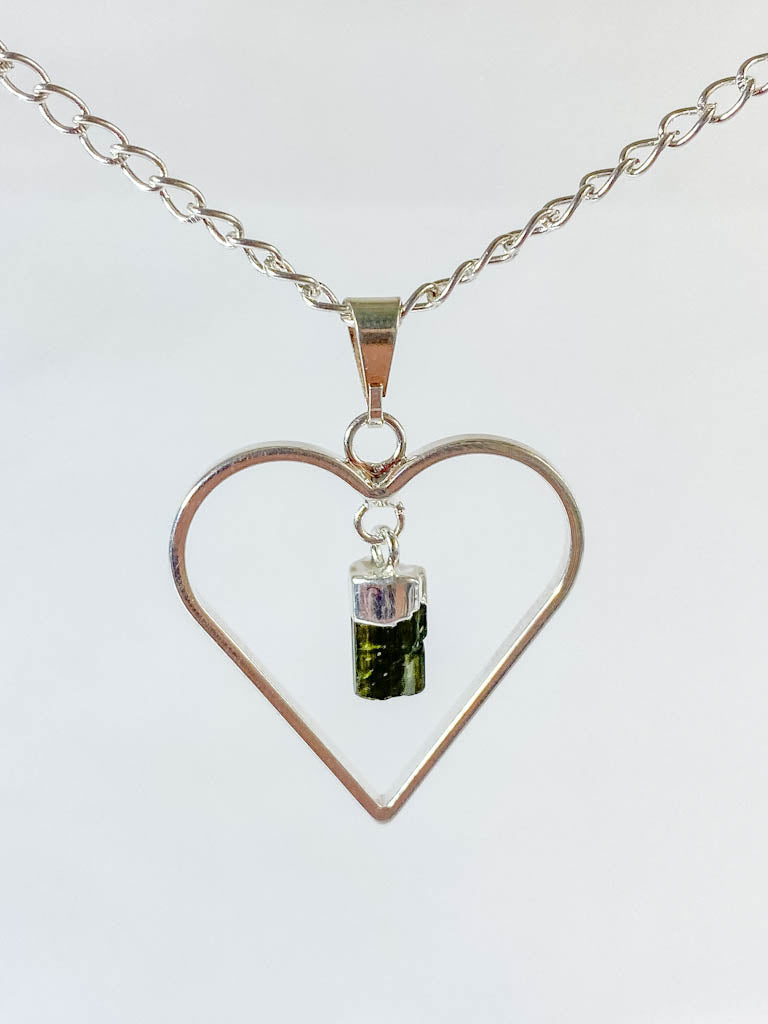 Love Crystals Pendant Green Tourmaline