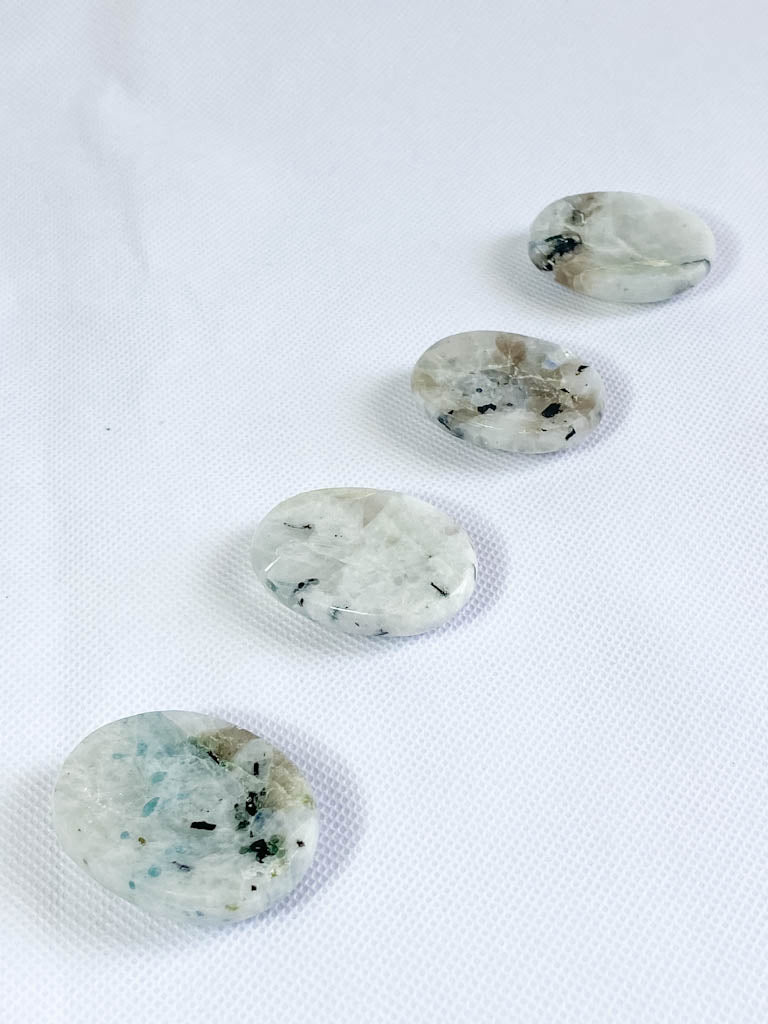 Rainbow MoonStone Worry Stone