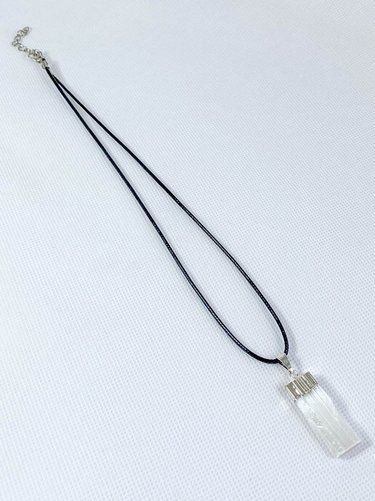 Vitality Pendant Natural Selenite