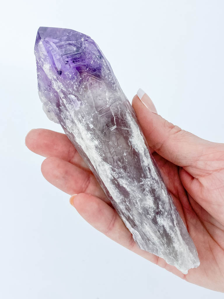 Amethyst Natural Laser Dragons Tooth Wand 272g