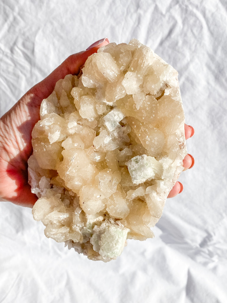 Apophyllite Stilbite Cluster 834g