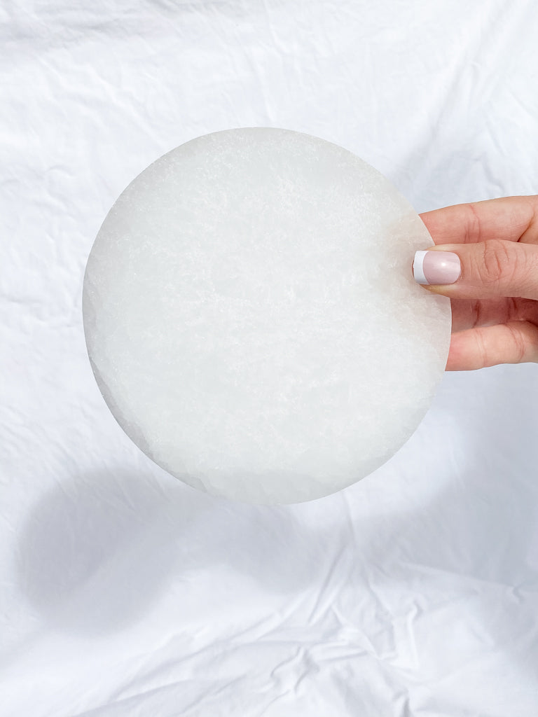 Selenite Charging Plate | Full Moon