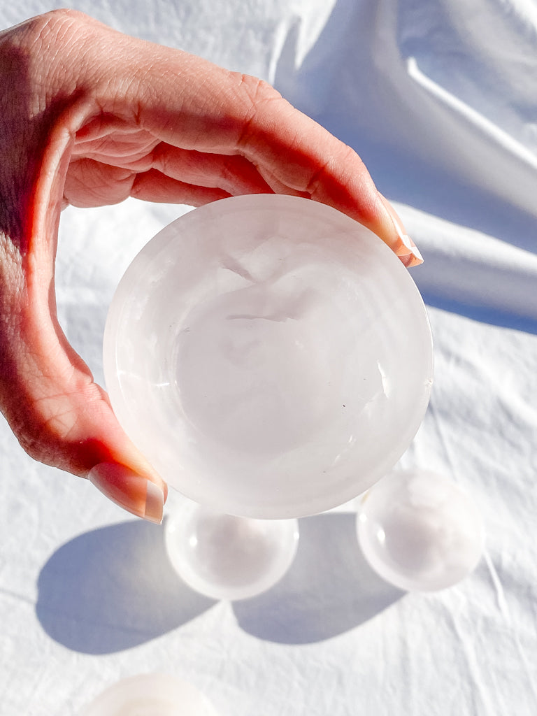 Pink Calcite Bowl | Medium